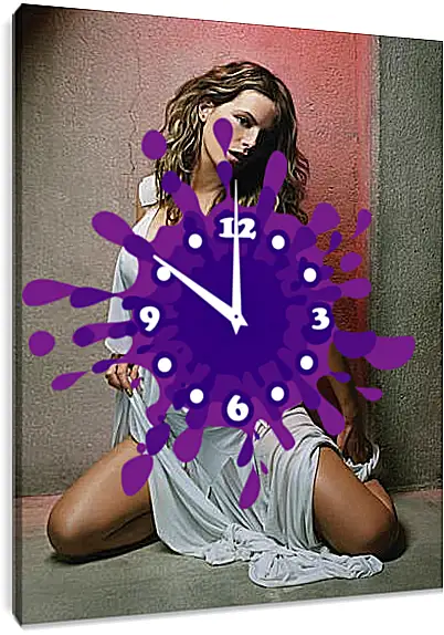 Часы картина - Кейт Бекинсейл. Kate Beckinsale