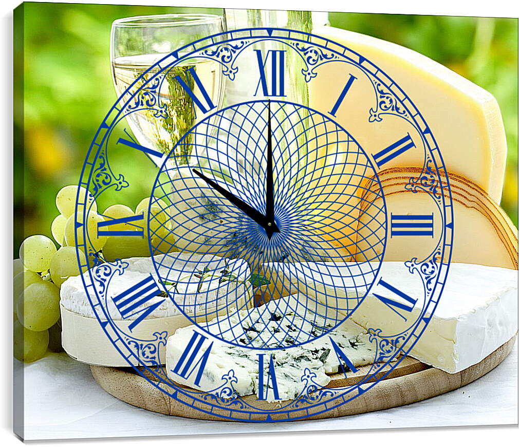 Часы картина - Ассорти сыров