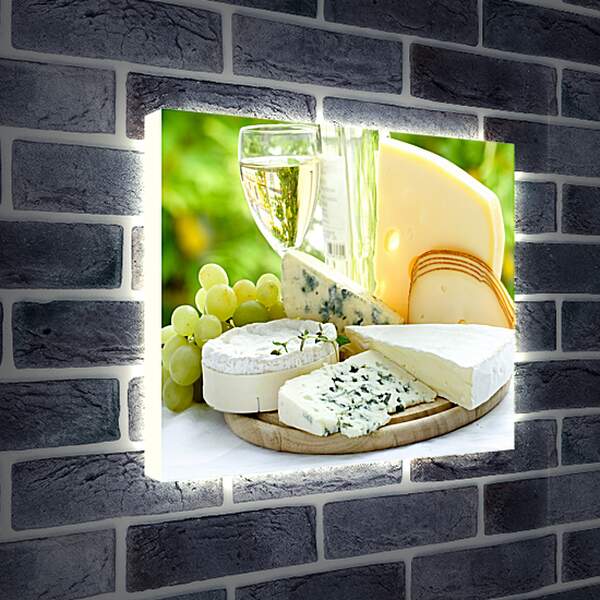 Лайтбокс световая панель - Ассорти сыров