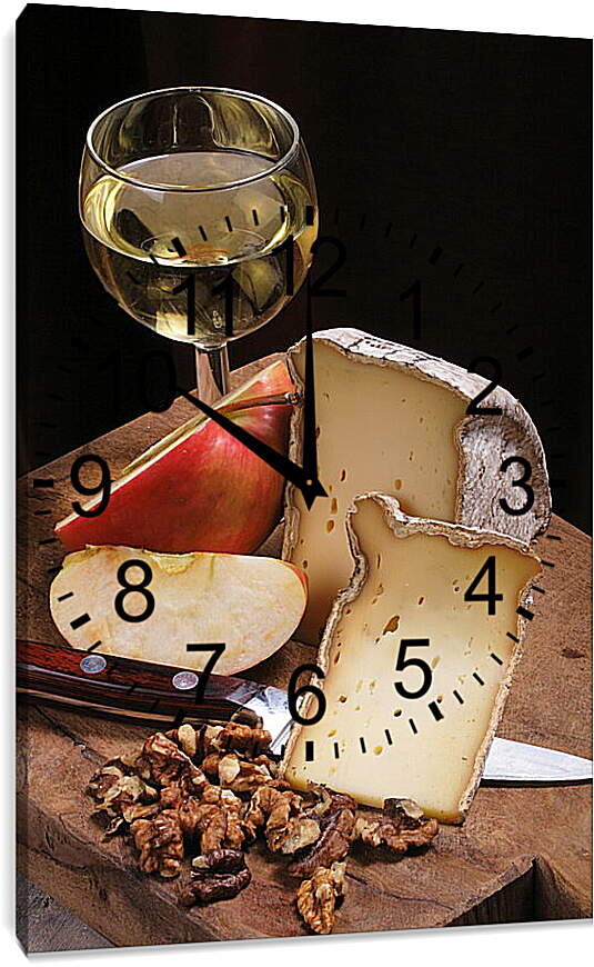 Часы картина - Закуска под вино