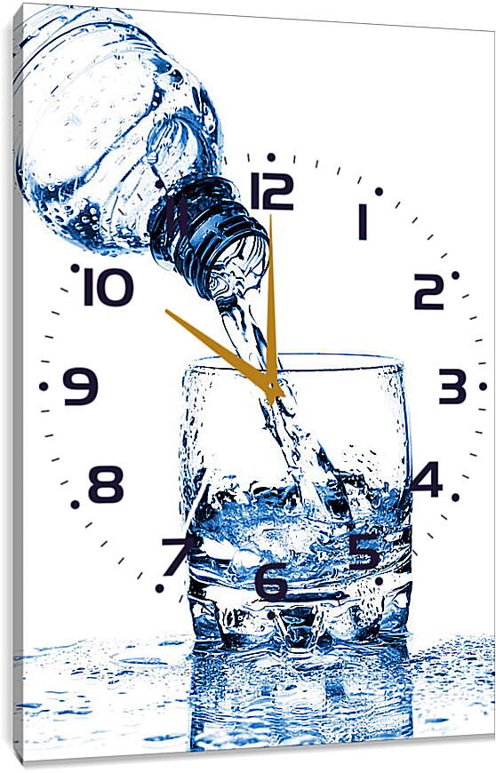 Часы картина - Стакан воды