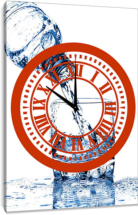 Часы картина - Стакан воды