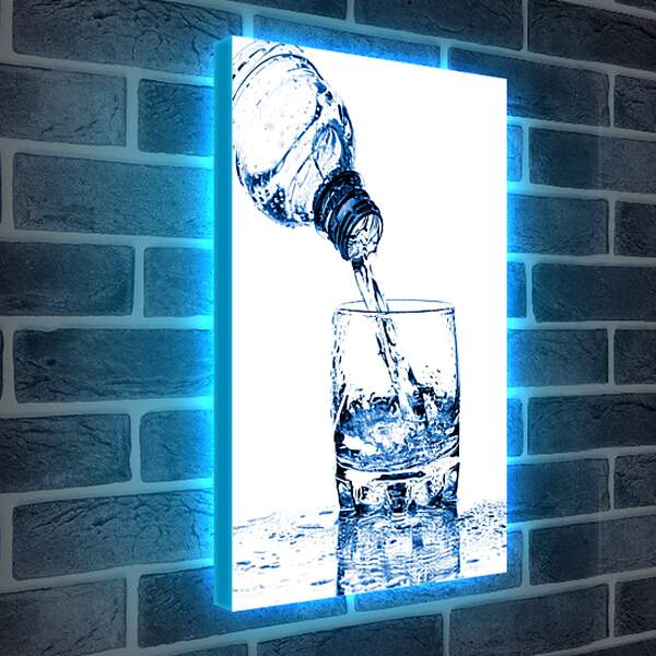 Лайтбокс световая панель - Стакан воды
