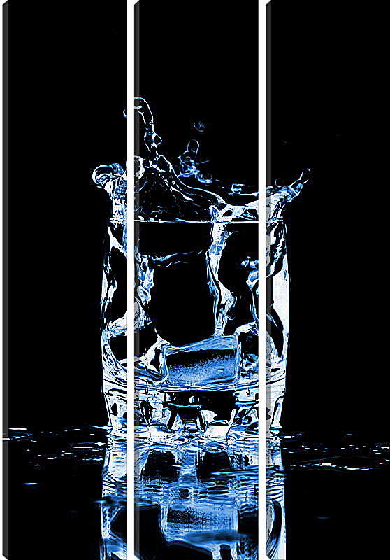 Модульная картина - Вода и лед