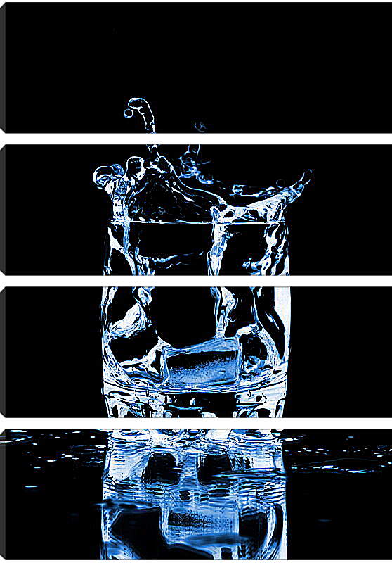 Модульная картина - Вода и лед