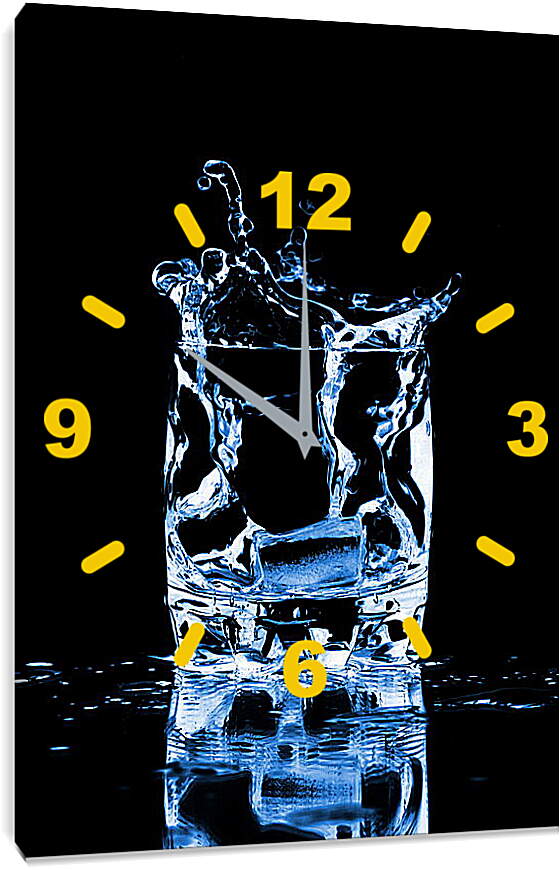 Часы картина - Вода и лед