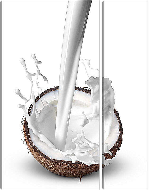 Модульная картина - Кокос и молоко