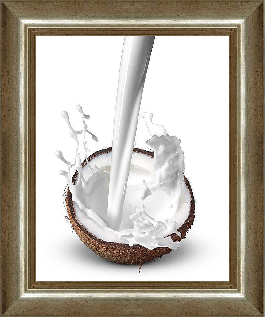 Картина в раме - Кокос и молоко