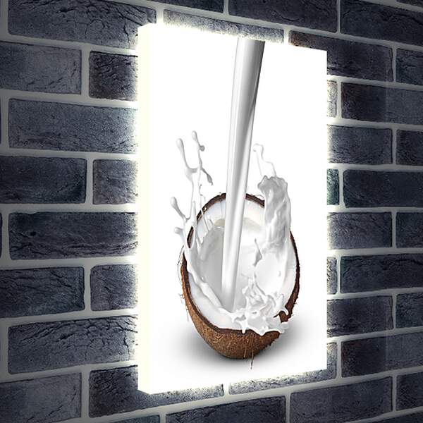 Лайтбокс световая панель - Кокос и молоко