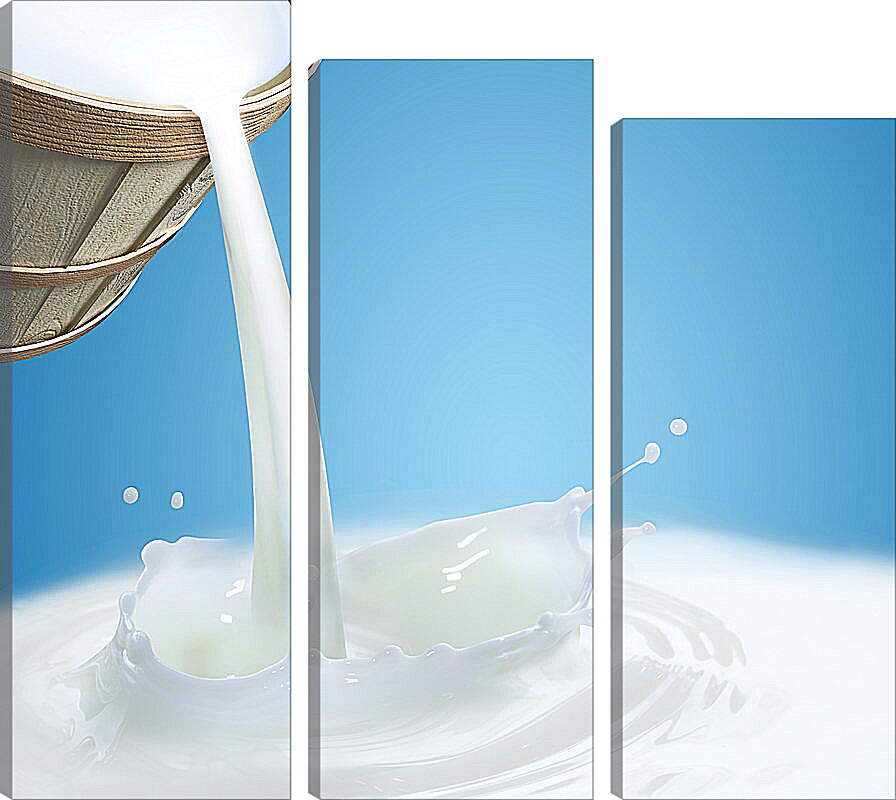 Модульная картина - Молоко из кадки