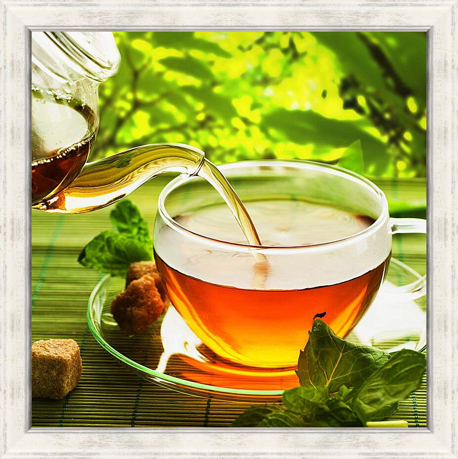 Картина в раме - Чай с тростниковым сахаром