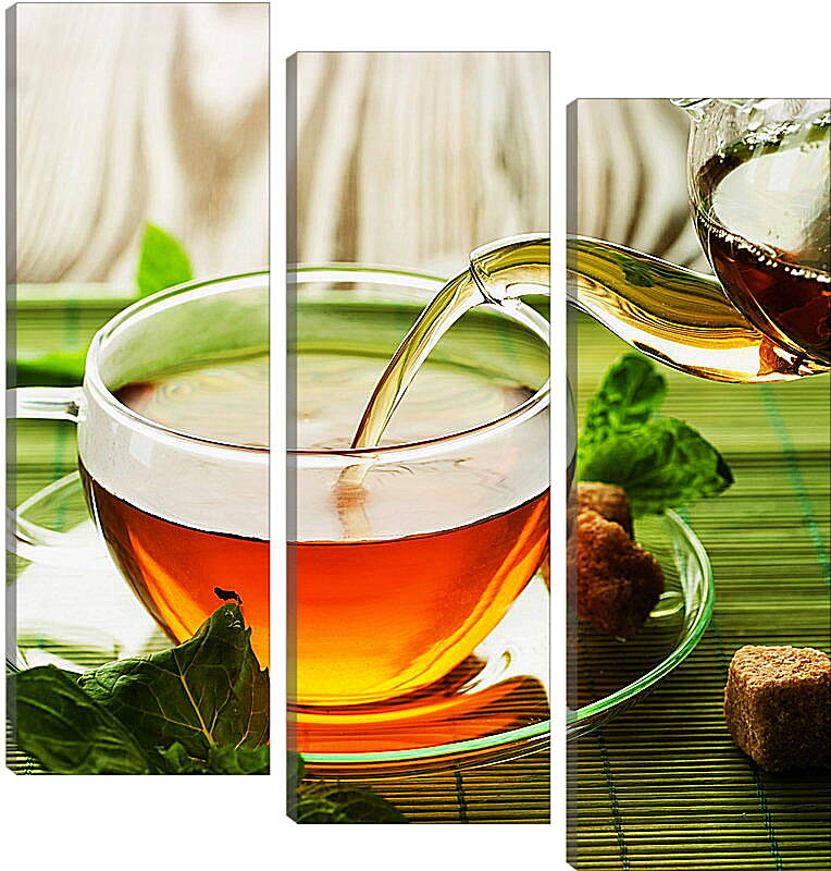Модульная картина - Чай с сахаром