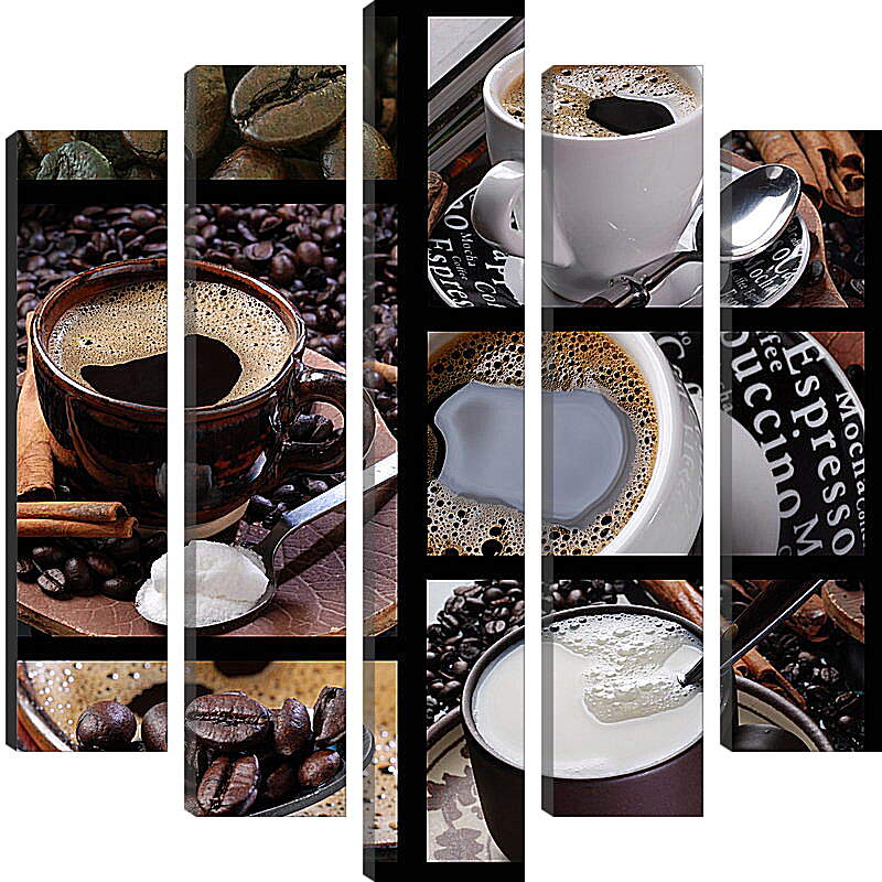 Модульная картина - Чашки кофе