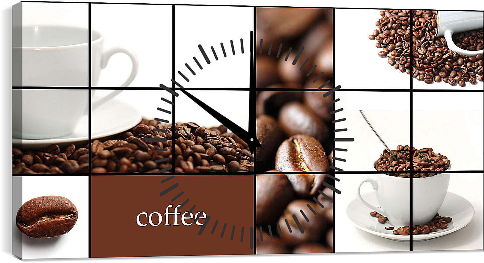 Часы картина - Кофе (coffee)
