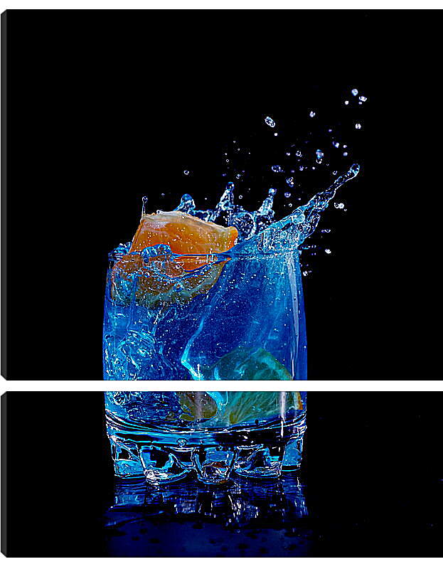 Модульная картина - Напиток в стакане