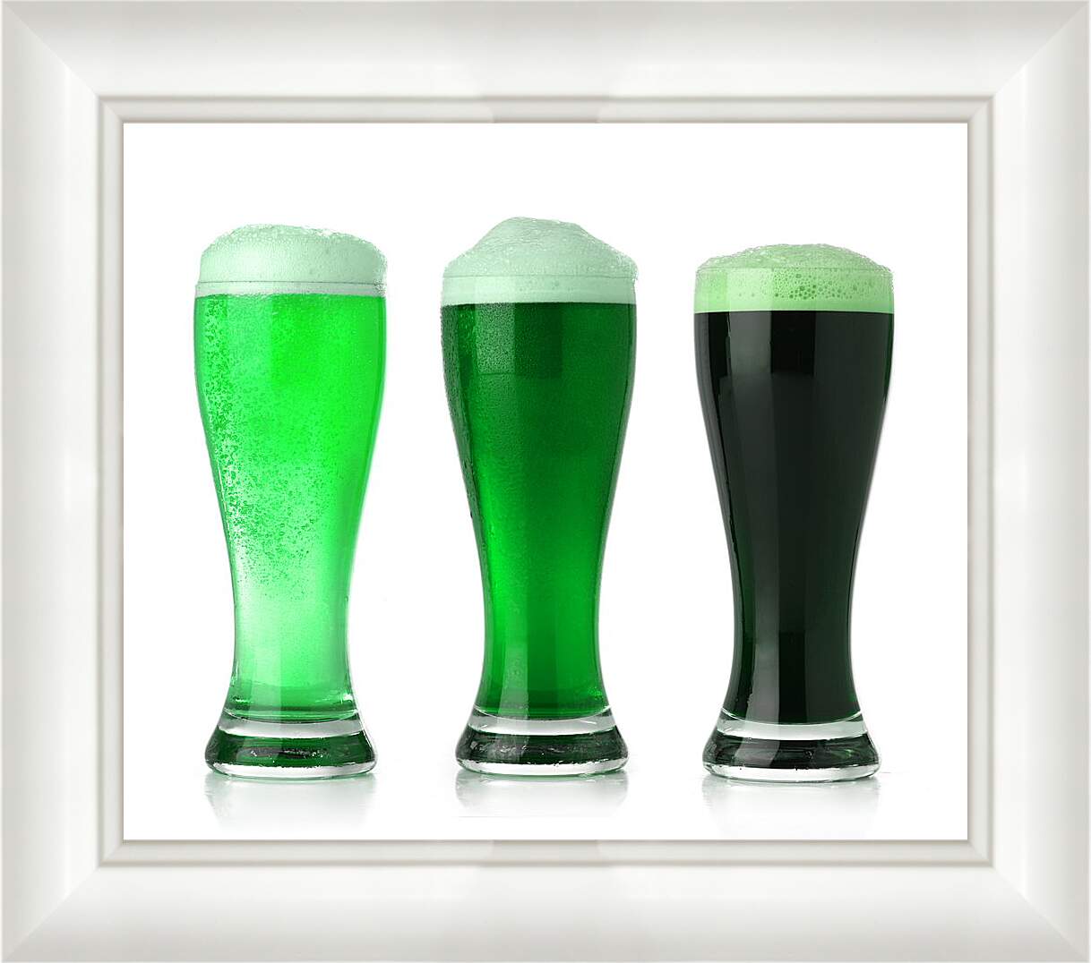 Картина в раме - Сорта зеленого пива