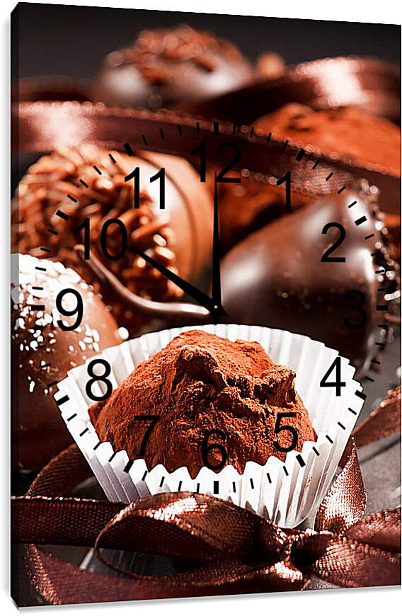 Часы картина - Трюфельные конфеты
