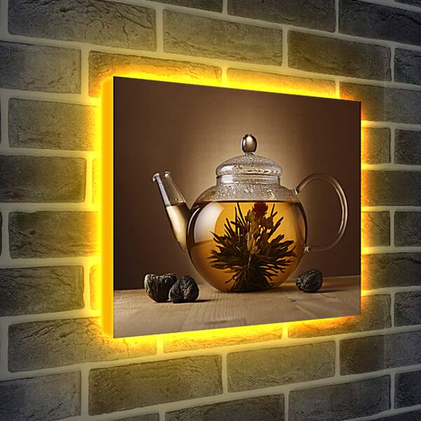 Лайтбокс световая панель - Чайный цветок