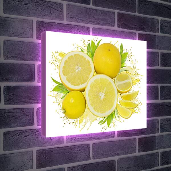 Лайтбокс световая панель - Лимоны