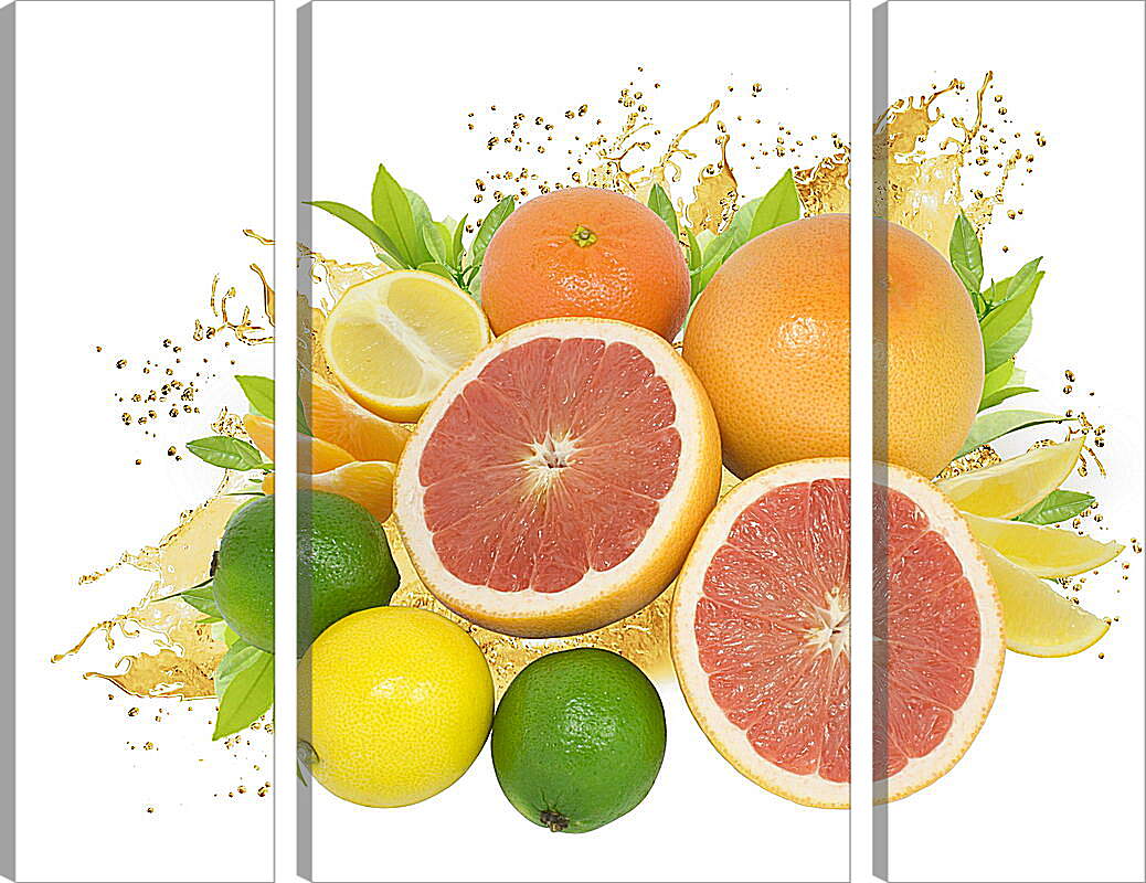 Модульная картина - Разнообразие фруктов