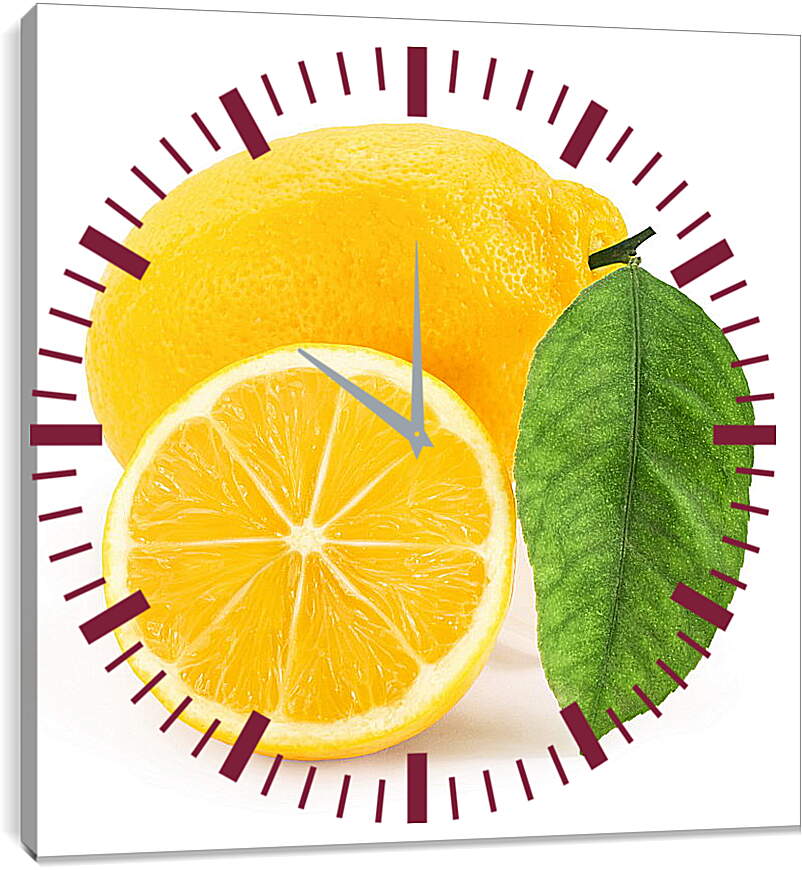 Часы картина - Лимон
