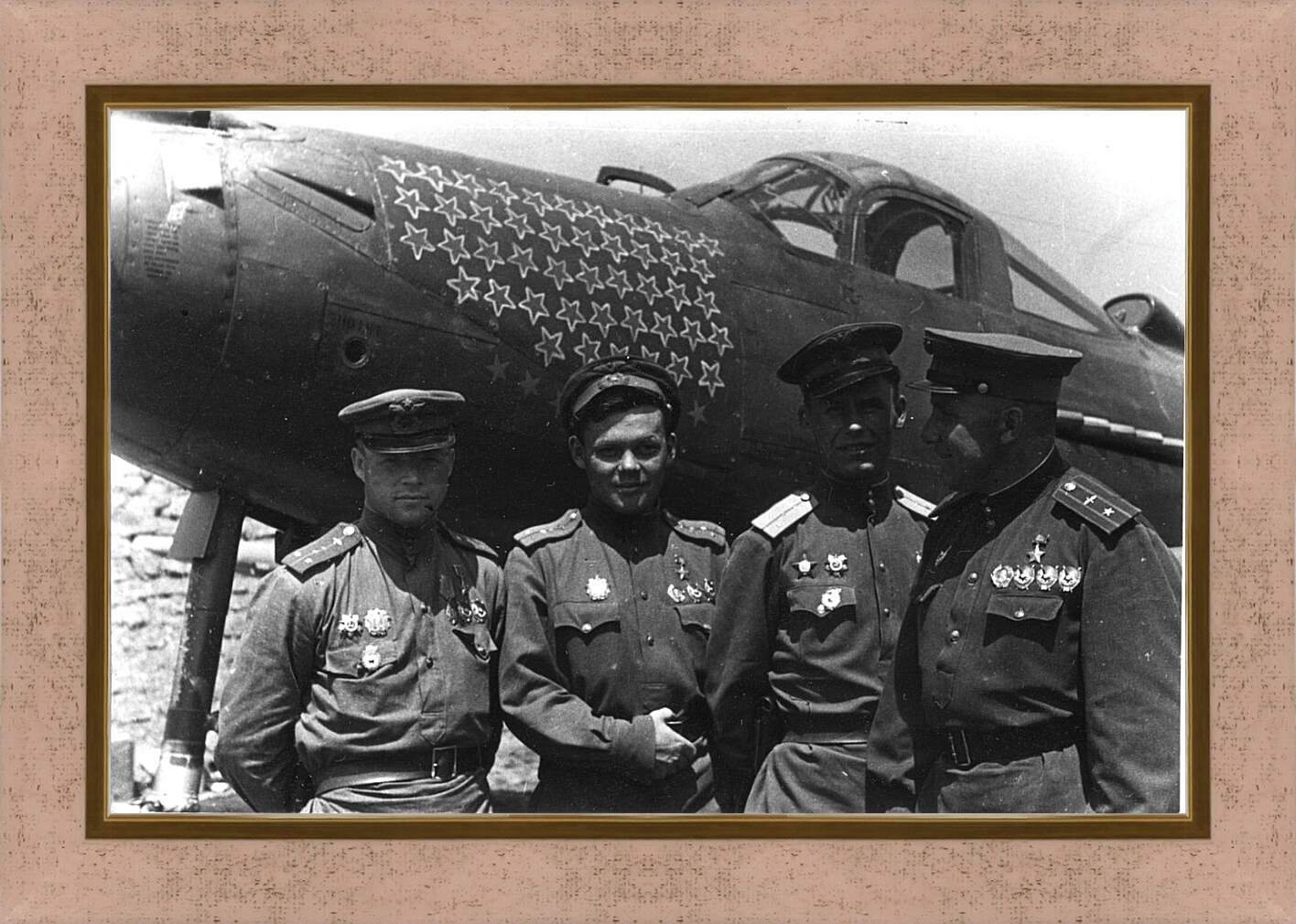 Картина в раме - Американский истребитель. 2-ая мировая война