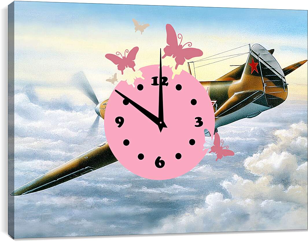 Часы картина - Самолет