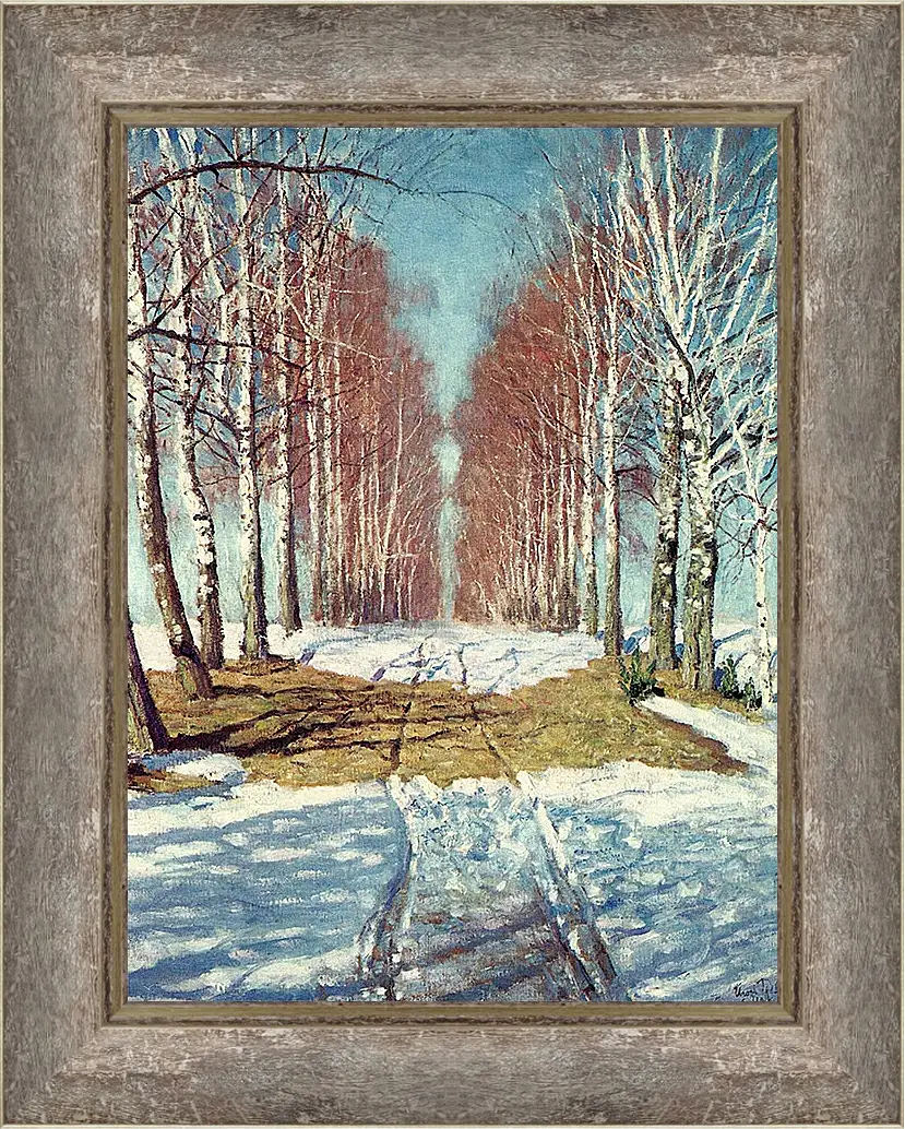 Картина в раме - Зимнее утро. Грабарь И. Э.