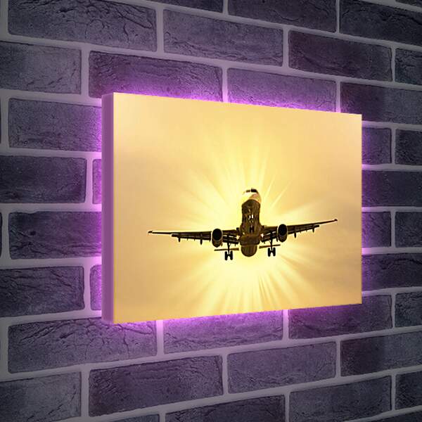 Лайтбокс световая панель - Самолет