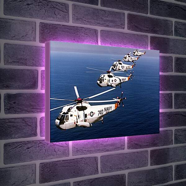 Лайтбокс световая панель - Вертолеты