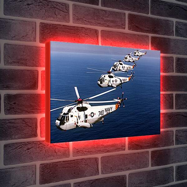 Лайтбокс световая панель - Вертолеты