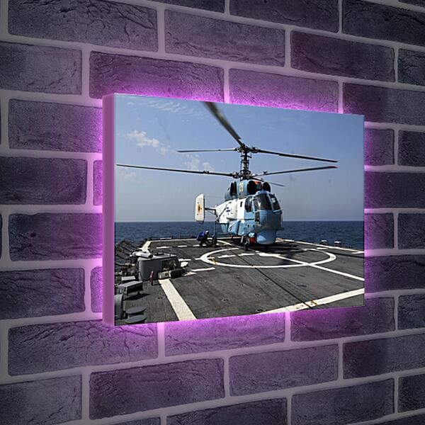 Лайтбокс световая панель - Вертолет