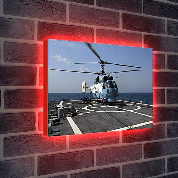 Лайтбокс световая панель - Вертолет