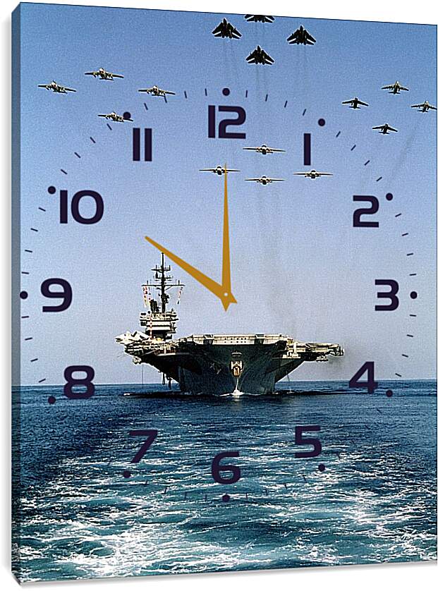 Часы картина - Авианосец