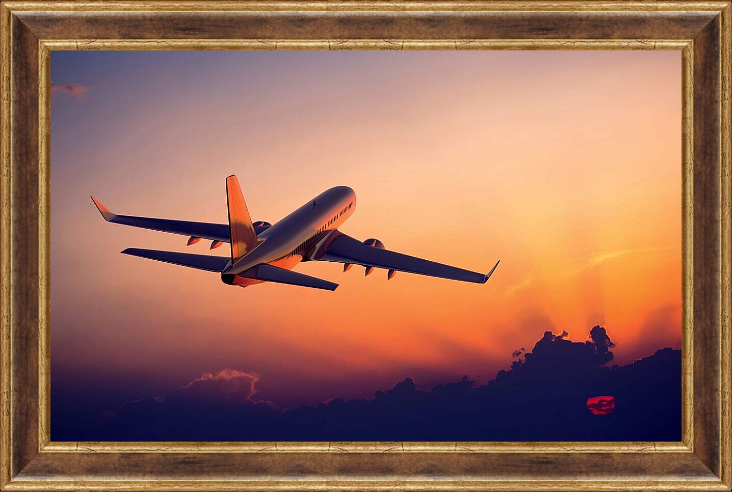 Картина в раме - Самолет