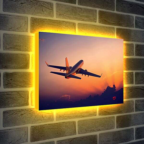 Лайтбокс световая панель - Самолет