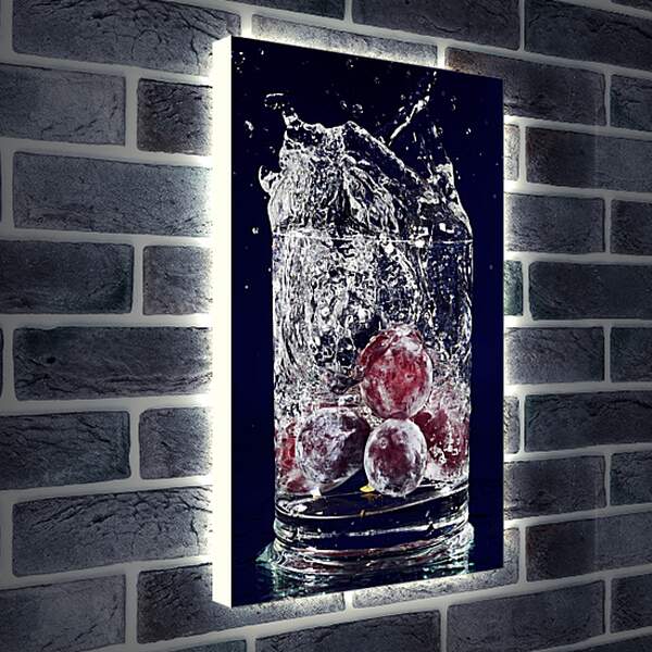 Лайтбокс световая панель - Красный виноград