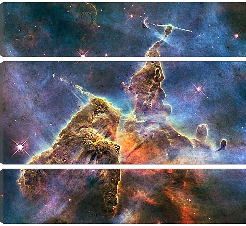 Модульная картина - Космос и звезды