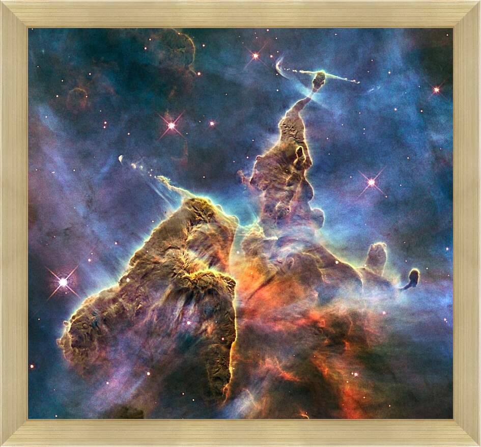 Картина в раме - Космос и звезды