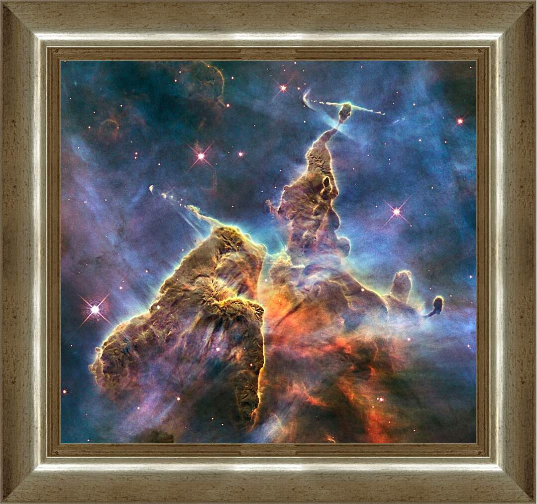 Картина в раме - Космос и звезды