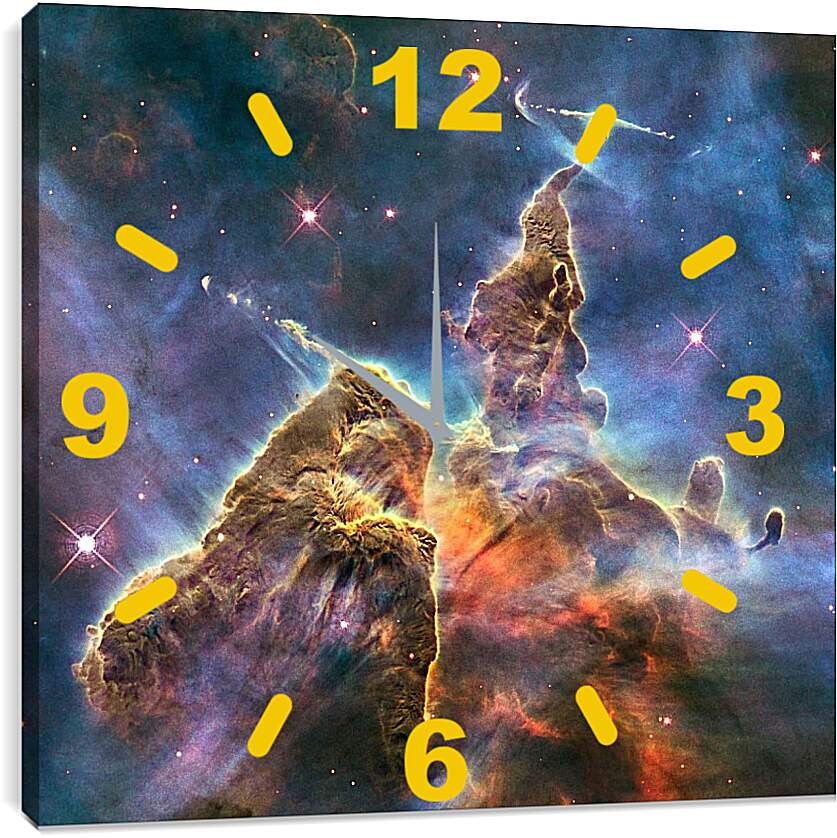 Часы картина - Космос и звезды