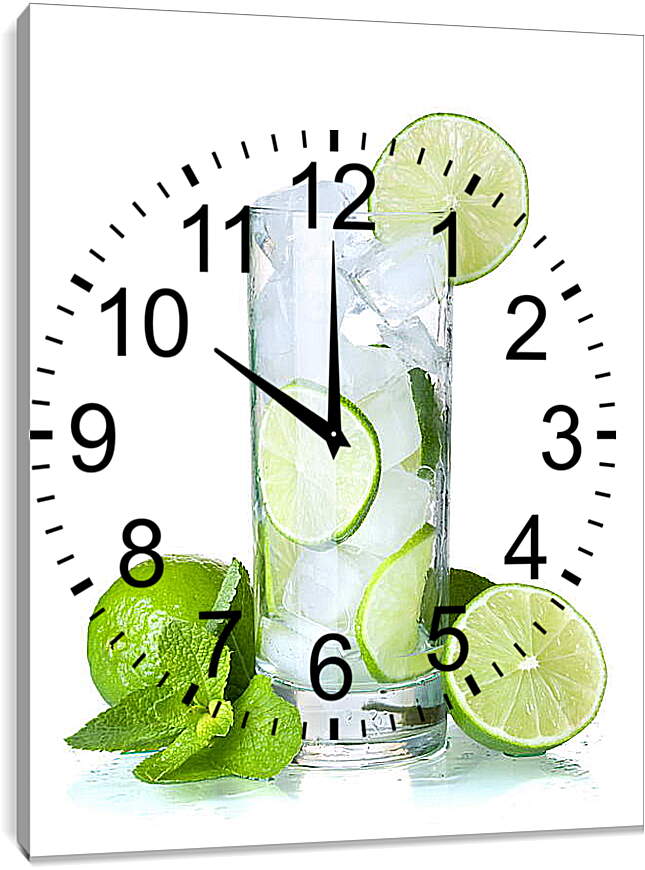 Часы картина - Мохито со льдом