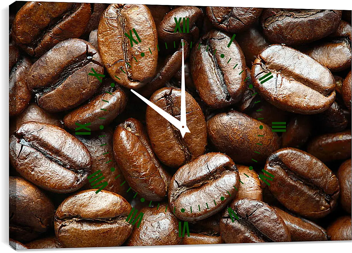 Часы картина - Кофейные зерна