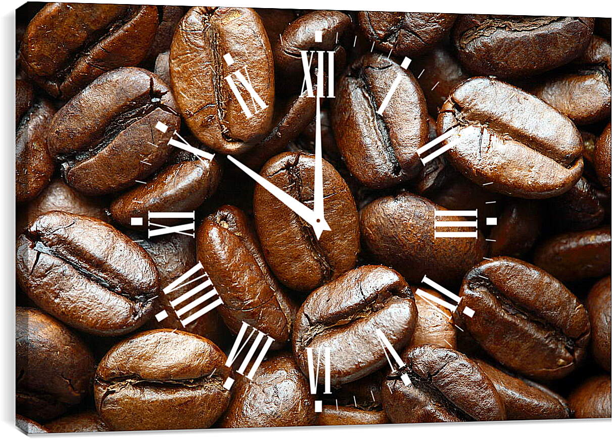 Часы картина - Кофейные зерна