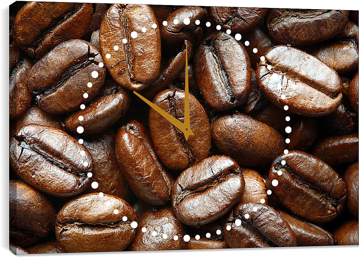 Часы картина - Кофейные зерна