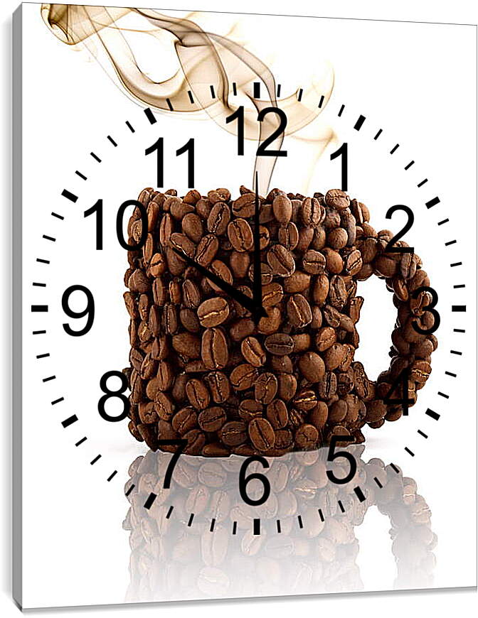 Часы картина - Кофе в кофе