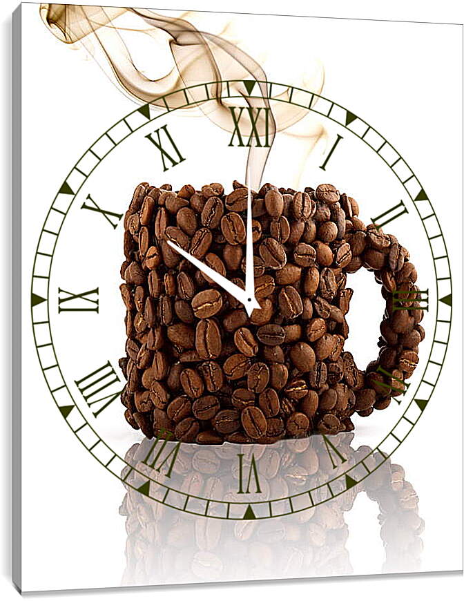 Часы картина - Кофе в кофе