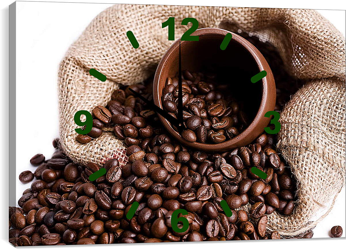 Часы картина - Бразильский кофе