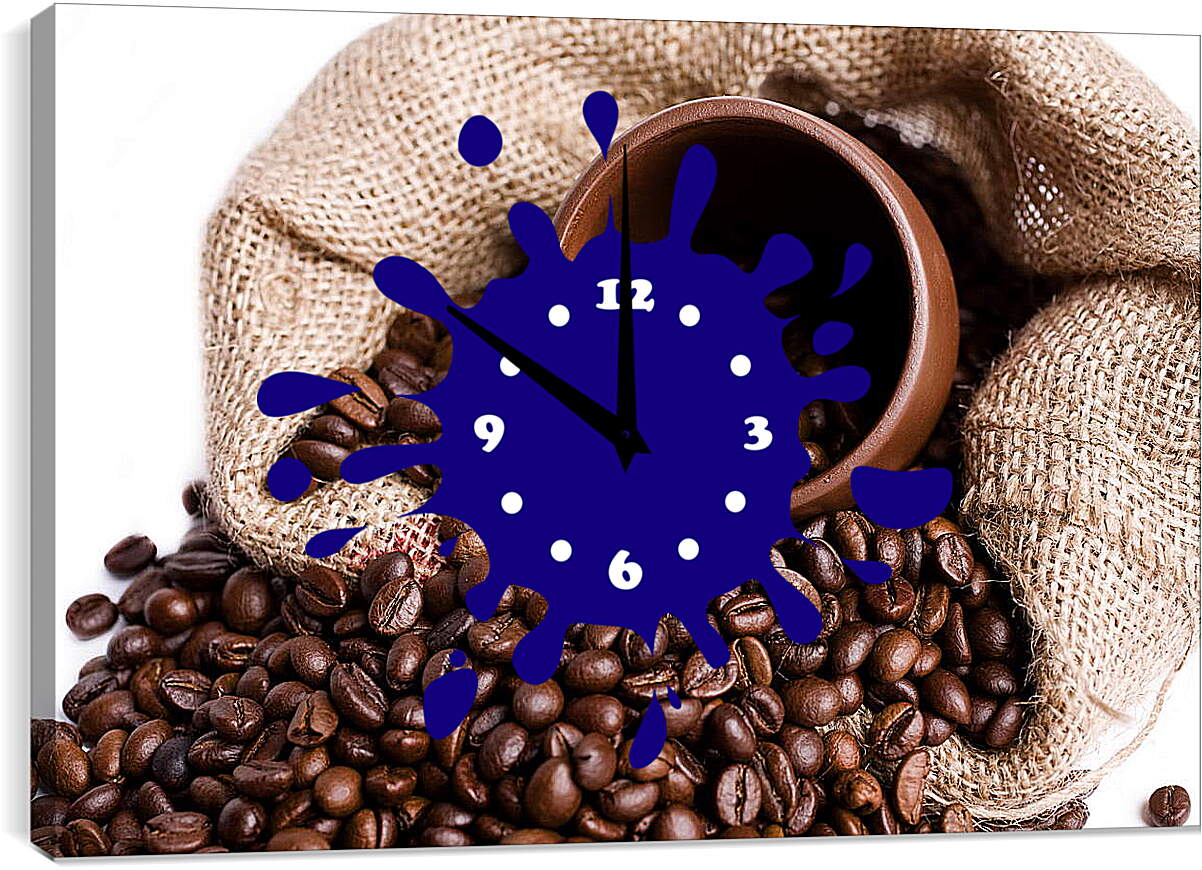 Часы картина - Бразильский кофе