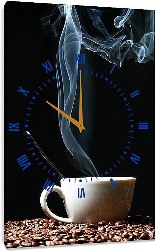Часы картина - Кофейное дыхание